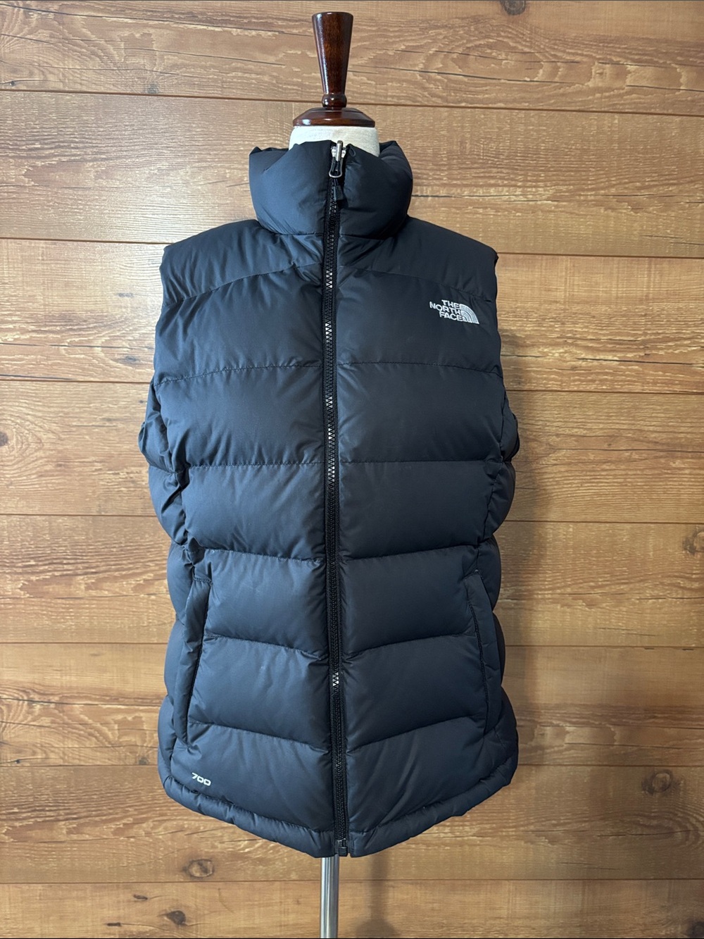 The North Face 700 Goose Down Filled Black sz M Insulated Puffer Vest